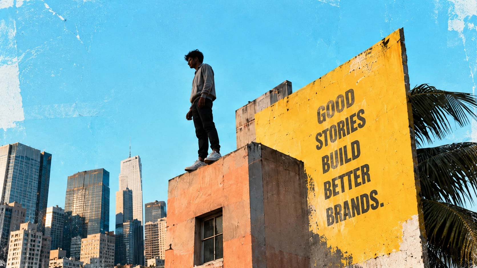 Generated rooftop storytelling concept; not a completed project